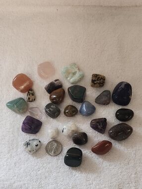 25 Mixed Tumbled Gemstone Lot #1- Multicolor